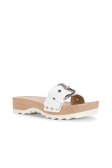 Shop Stella Mccartney Elyse Alter Sporty Sandal In White