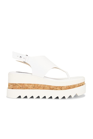 Shop Stella Mccartney Sneak Elyse Alter Sporty Sandal In White