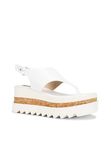 Shop Stella Mccartney Sneak Elyse Alter Sporty Sandal In White