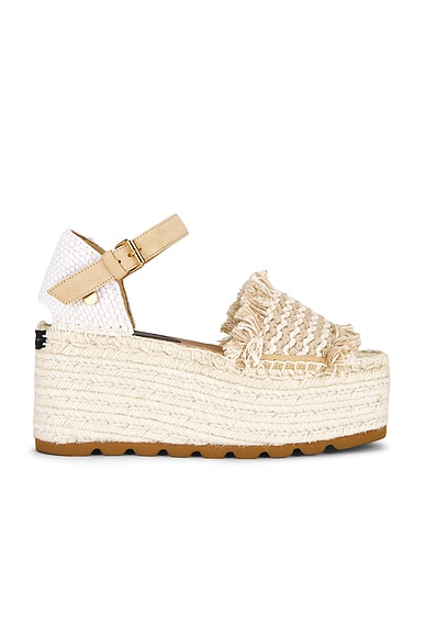 Stella McCartney Gaia Platform Sandal in Dust