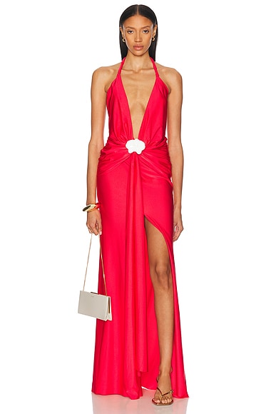Shani Shemer Olesia Maxi Dress in Raspberry