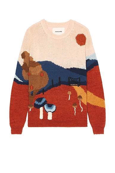 The Elder Statesman Expand Your Mind Crew in Limon, Black