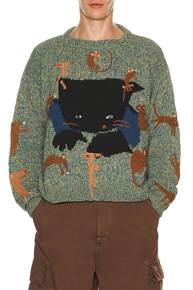 Story mfg. Piper Knit Jumper in Green Friends