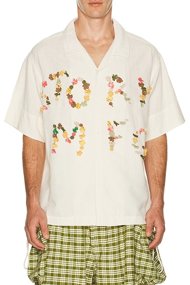 Story mfg. Greetings Shirt in Petal Applique
