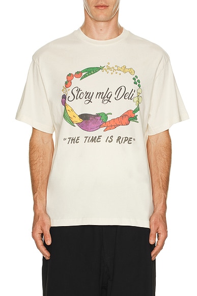 Story mfg. Grateful Tee in Ecru Story Deli