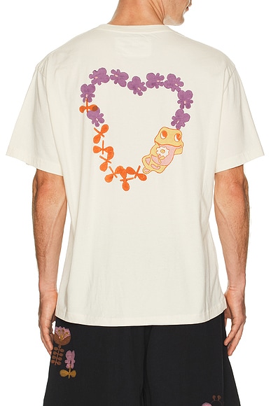 Story mfg. Grateful Tee in Ecru Earth Trip Heart