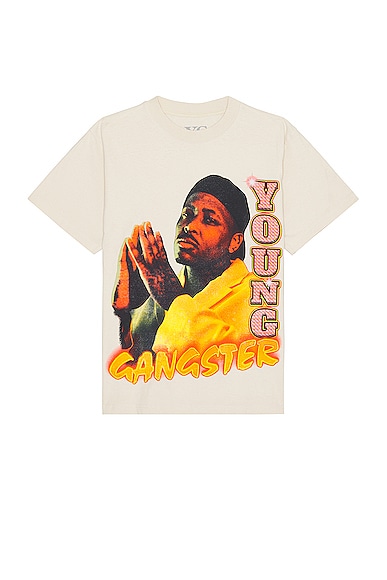 Stadium LA Yg Young Gangster Tee in Cream