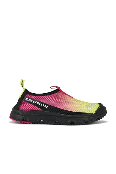 Salomon Rx Moc 3.0 in Pink Yarrow, Acid Yellow, & Black