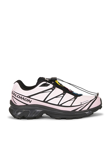 Salomon XT-6 Gore-Tex Sneakers in Black, Icy Pink, & Dawn Pink
