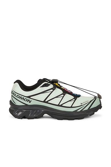 Salomon XT-6 Gore-Tex Sneakers in Sea Foam, Green Milieu, & Black