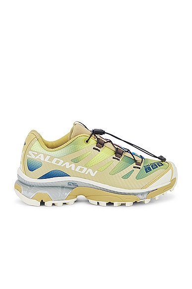 Salomon XT-4 OG Aurora Borealis Sneaker in Southern Moss, Transparent Yellow, & Deep Dive