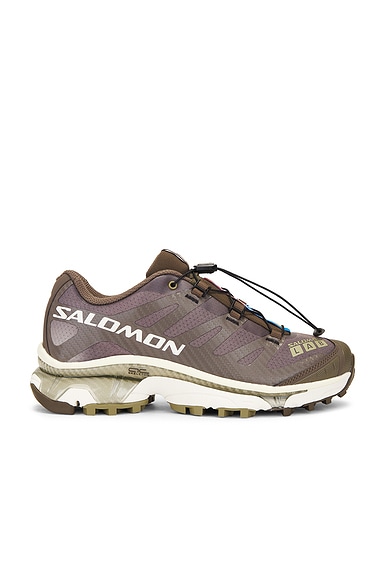 Salomon XT-4 OG Sneaker in Canteen, Transparent Yellow, & Dried Herb