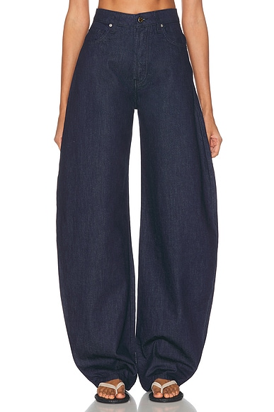 SAME The Barrel Leg in Dark Indigo