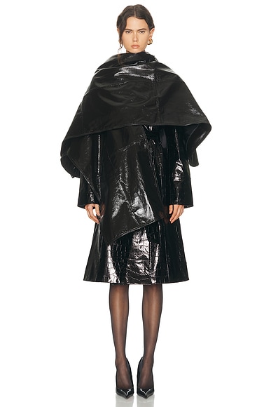 Leather Wrap Cape