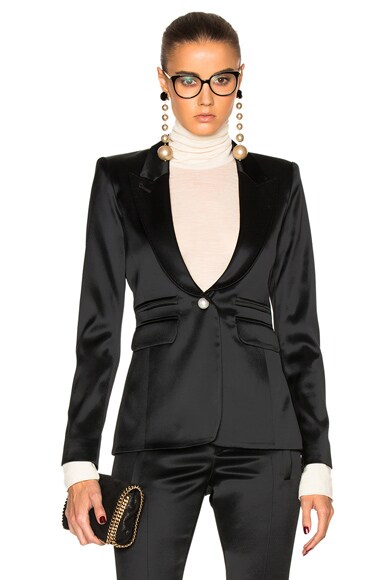 Smythe velvet peaked lapel blazer sale