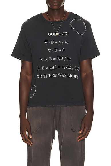 Strike Oil Let There Be Light Tee in Black