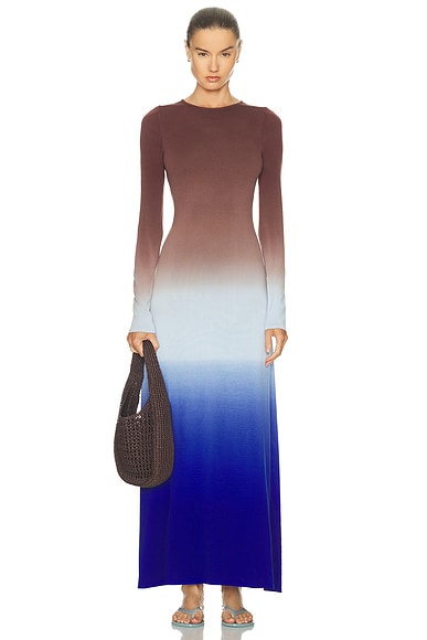 Solid & Striped The Dora Dress in Twilight & Raisin