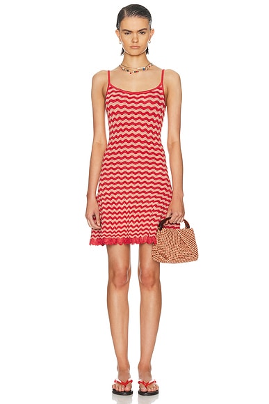 Solid & Striped The Talia Dress in Rooftop Red