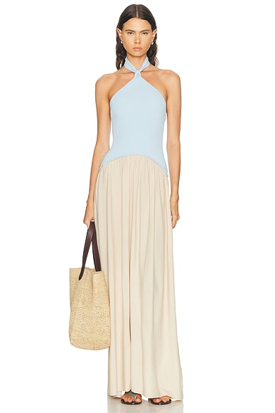 Solid & Striped The Jordan Dress in Seabreeze Dune