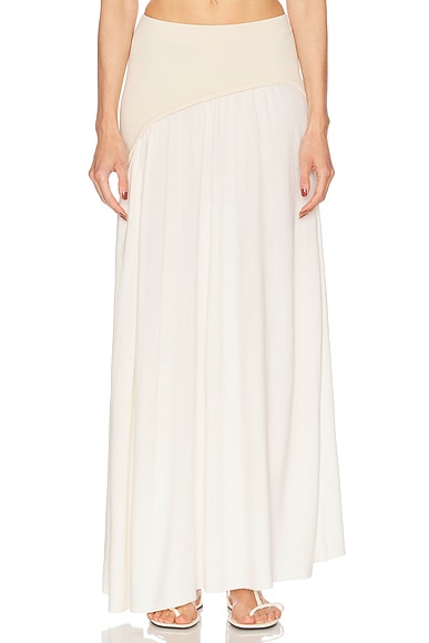 Helsa Poplin Maxi Skirt in Pale Pink | FWRD Helsa Poplin Maxi Skirt in Pale Pink | FWRD