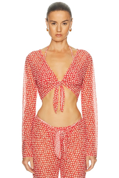 Solid & Striped The Dolly Top in Shell Print