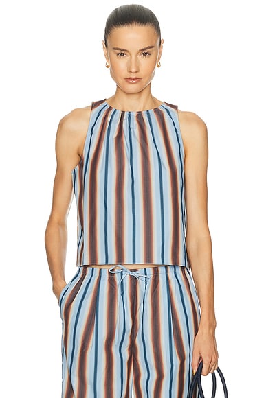 Solid & Striped The Dev Top in Danish Butter & Deep Canal Ombre Stripe