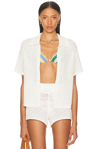 Solid & Striped The Hannah Top in Brule