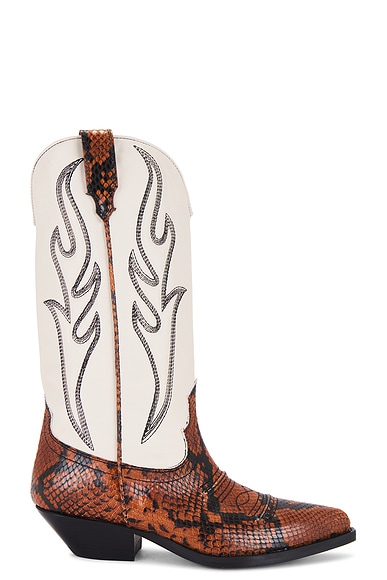 Sonora Santa Fe 35 Boot in Cream Brown