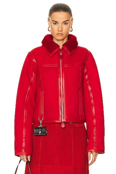 Shop Saks Potts Cosmo Jacket In Red