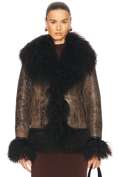 Saks Potts Bon Jacket in Distressed Brown