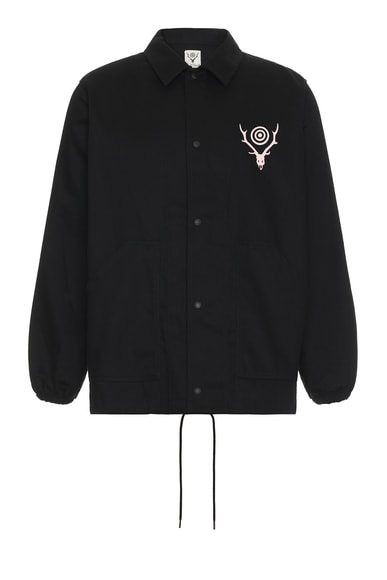 South2 West8 Coach Jacket In Black