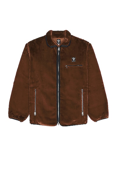 South2 West8 Piping Jacket In Brown