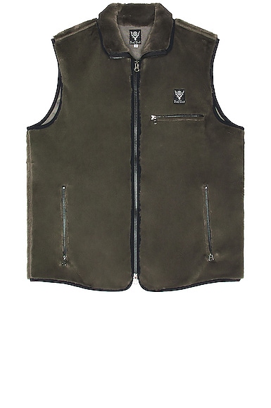 South2 West8 PIPING ベスト - Charcoal | FWRD