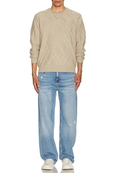 Joseph Grid Cable Sweater