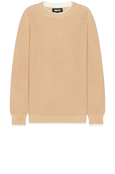 SER.O.YA Vernon Crewneck in Tan