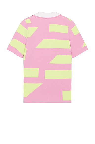 Shop Ser.o.ya Lei Shirt In Stripe Pink & Green