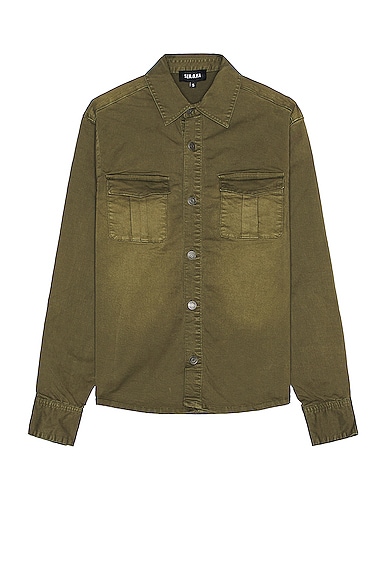 SER.O.YA Cameron Shirt in Vintage Army Green