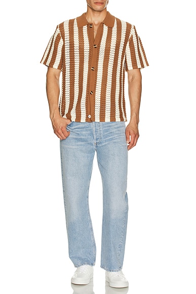 Maximus Crochet Button Down Shirt