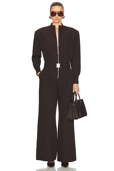 SER.O.YA Vera Jumpsuit in Ash Brown