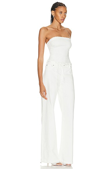 White online smart jumpsuit