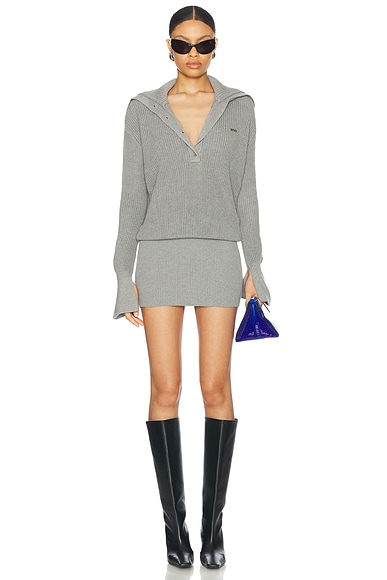 Tibi Lucas Suiting Double Breasted Blazer Dress in Black Multi FWRD