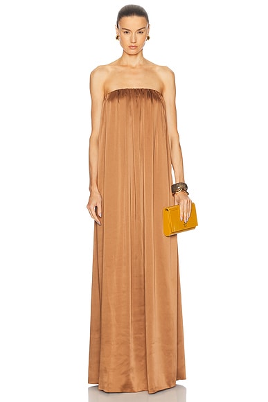 SEROYA Monique Maxi Dress in Terracotta