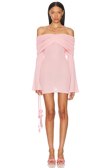 SER.O.YA Xen Mini Dress in Coral Blush