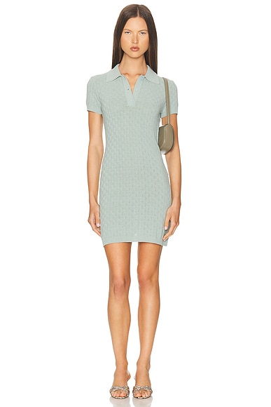 SER.O.YA Bea Knit Mini Dress in Frosted Sea