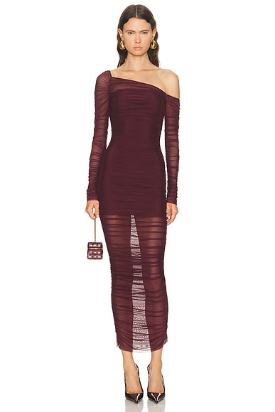 SEROYA Chantae Dress in Merlot