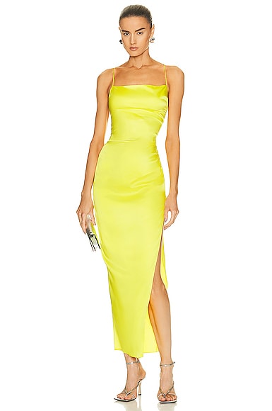 Silk neon outlet dress