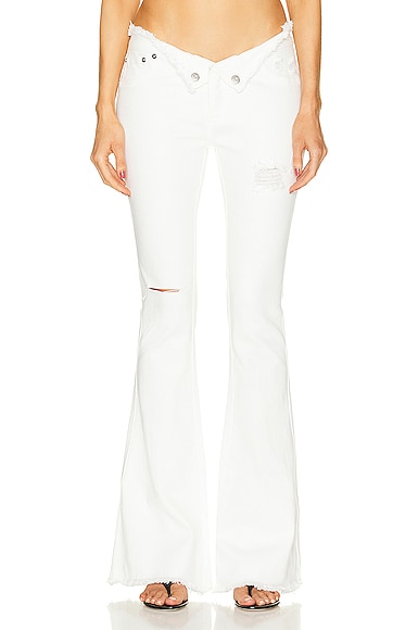 Ser.o.ya Olivia Mid-rise Trouser In White