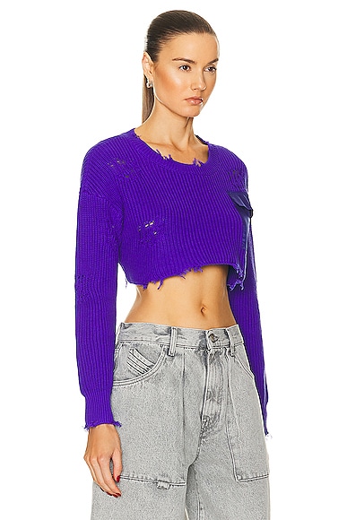 Shop Ser.o.ya Devin Sweater In Violet Indigo