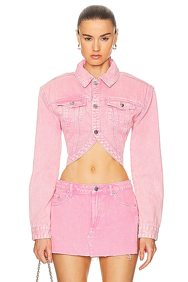 Shop Ser.o.ya Faith Jacket In Malibu Pink