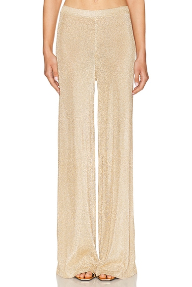 SER.O.YA Sheldon Metallic Pant in Gold